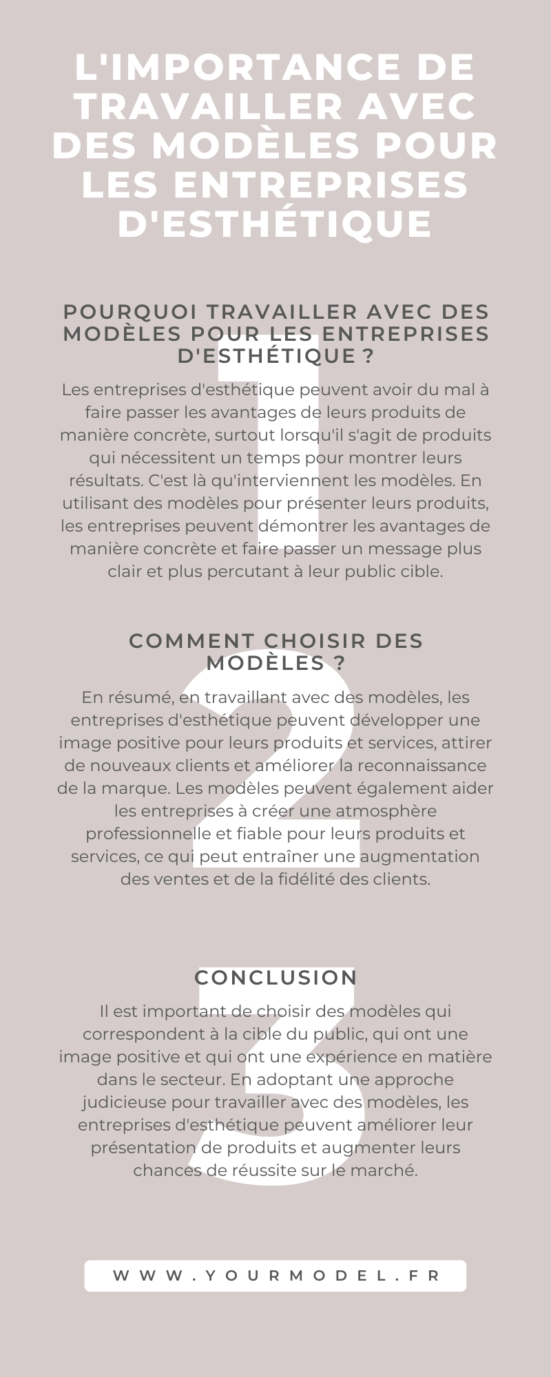 modèles pour les entreprises d'esthétique