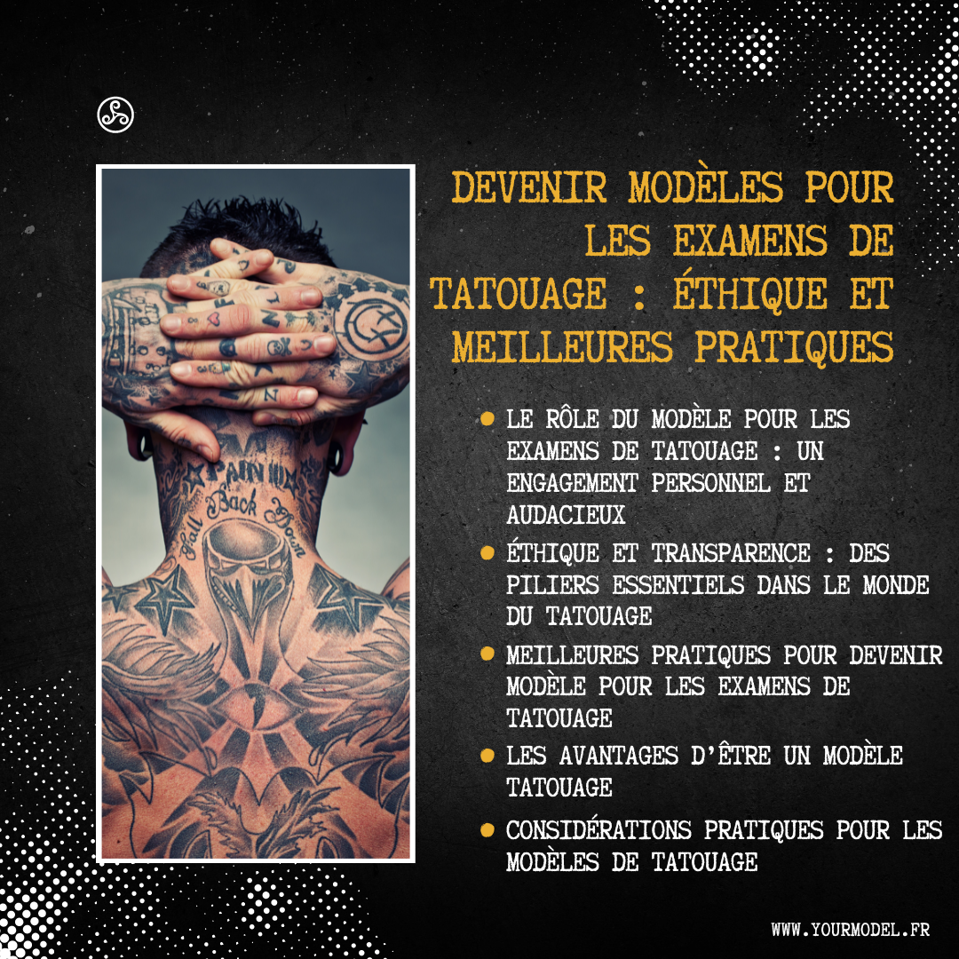 modèle pour les examens de tatouage 
