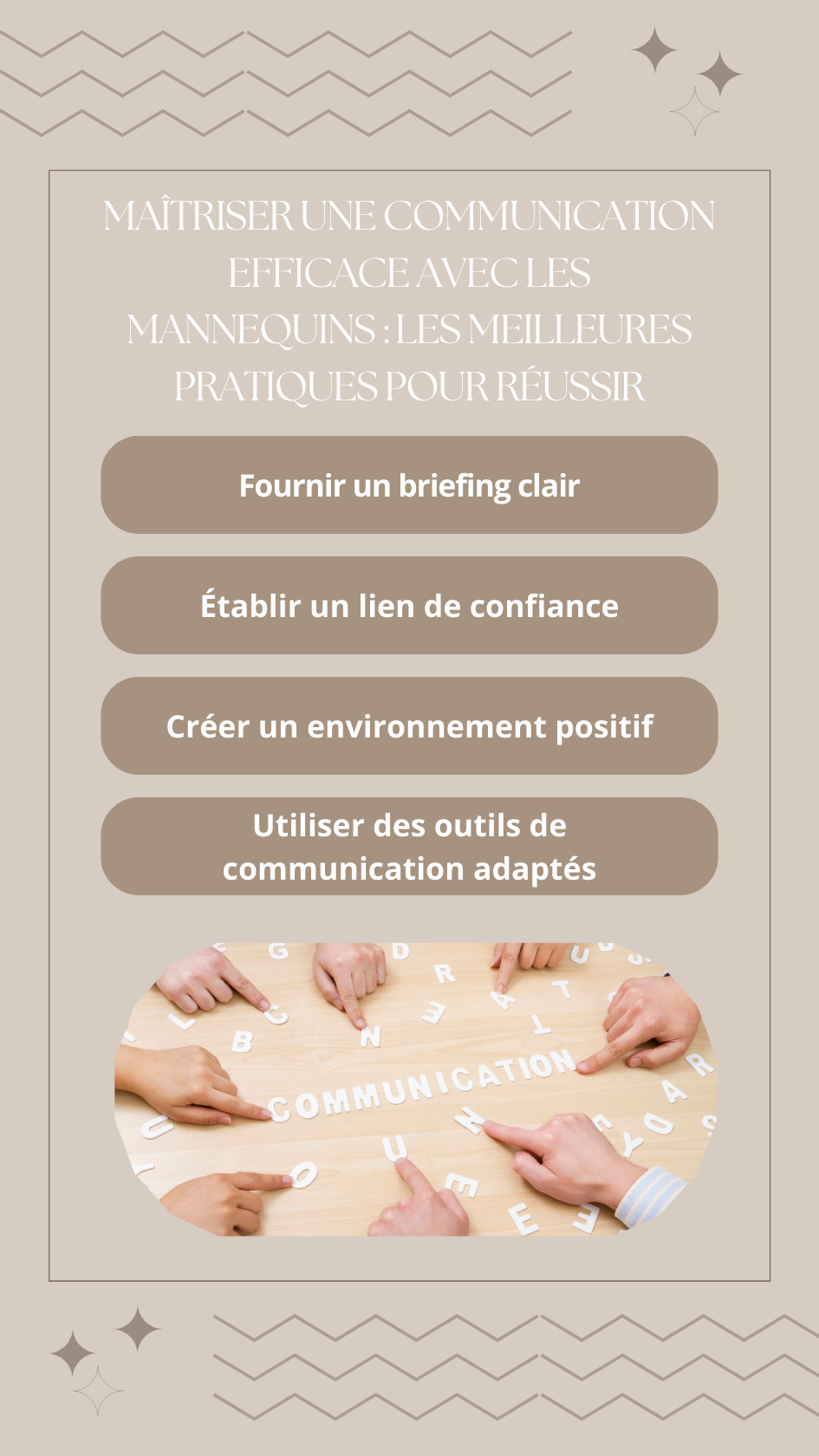 Communication efficace avec les mannequins